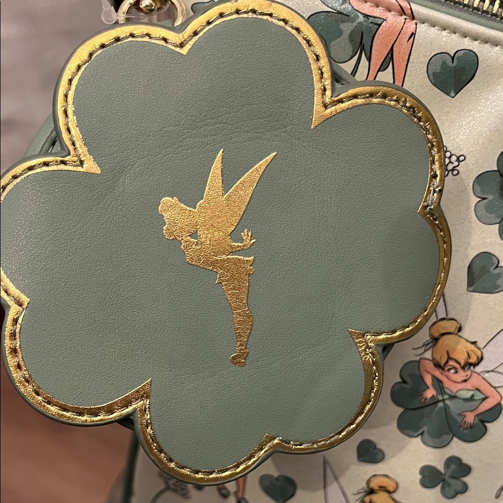 Loungefly Disney Tinker Bell Tote Bag - Mint Green - Picture 3 of 8
